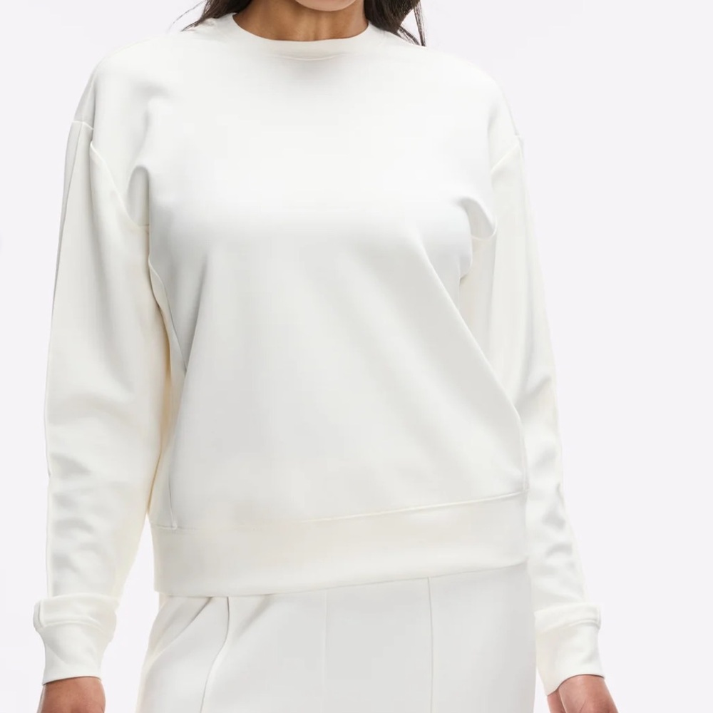NWT & in bag Peloton Washed Interlock Pintuck Crewneck